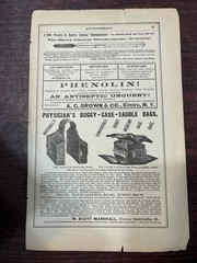 Antique Medical Brief Pharmaceutical Advertising Sheets c1888 Lot of 5