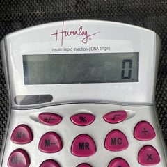 4-Humalog Medical Drug Rep Pharmaceutical Calculator Collectible Advertising