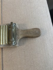 ANTIQUE 19TH CENTURY WOOD & BRASS Medical Rx TOOL ~ INCOMPLETE