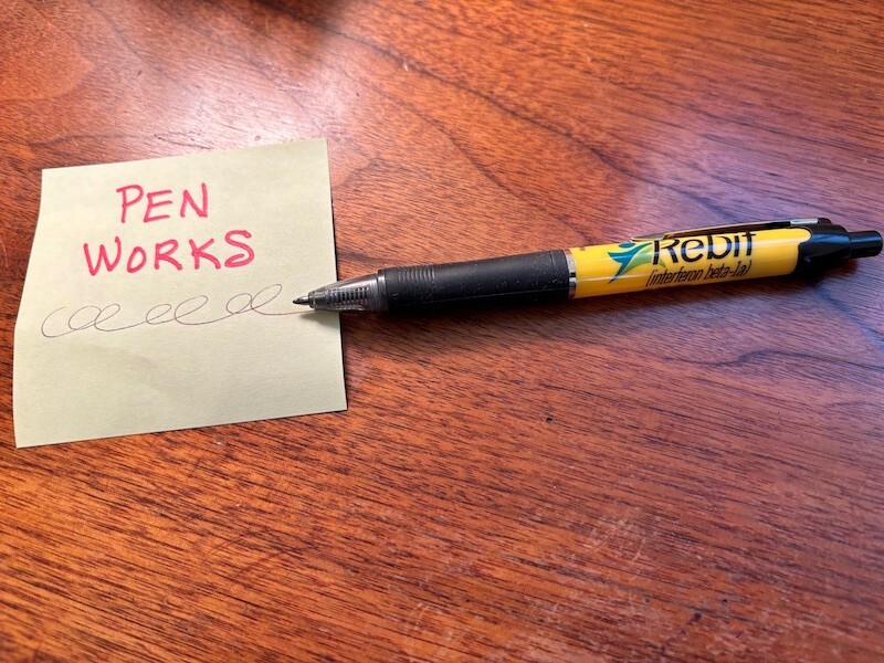 VINTAGE „REBIF“ PHARMACEUTICAL DRUG PROMOTIONAL PEN BY PAPER MATE