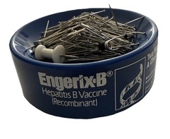 Vintage Engerix-B Drug Rep Promo Magnetic Pin Holder Medical