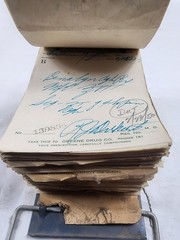 Prescription Atlas Rx Pad Paper Apothecary Druggist Pharmacy Medicine 1950