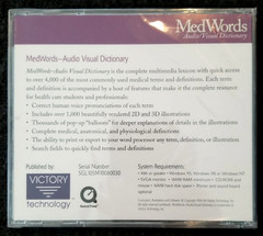 Vintage Pharma Promo MedWords Audio/Visual Dictionary CD-Rom From Schering Pharm