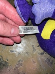 Zyrtec Purple Gorilla Plush 8.5 Inch Pharma Drug Rep 2000 Stuffed Animal Toy