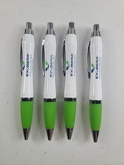4x EXUBERA Collectible Heavy Metal Pen RARE Drug Rep Advertising Pharmaceutical