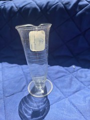 Vintage Exax Kimble Pharmaceutical 2 Ounce Graduate Cone Shape W/ Box