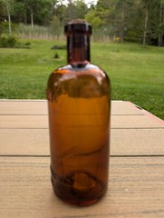 Hymosa Medicine Bottle Walker Pharmacal Company St. Louis Brown Glass Amber