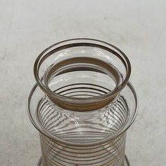 4- VTG WW2 APOTHECARY Jar Glass Medical Canister Winged United Logo Medicinal