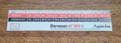 1977 Lilly Darvocet N Promotional Ruler w/ Temperature Conversion Holo – Vintage