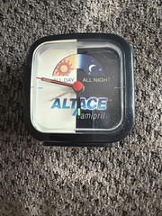 Altace Pharmaceutical Drug Advertising Promo Desk Travel Alarm Clock Vtg Works