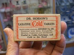 Antique Vtg Medical Dental Pharmacy – Dr. Hobson’s Laxative Tablets Box