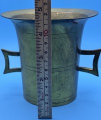 Vintage Solid Brass Mortar & Pestle Made in India 4.5” Apothecary Spice Grinder