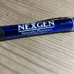 NexGen Specialty Pharmacy Medical Drug Rep Pen Blue Silver Black Sample