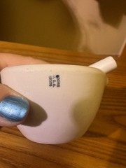 Vintage Coors USA 522-000 Heavy White Porcelain Lab Mortar and Pestle