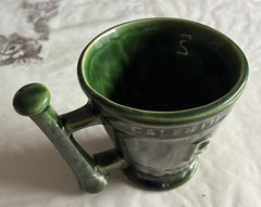 Vintage Green Schering Pharmacy Galen 131-20 Coricidin Rx Mug (McCoy?)