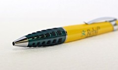 Heavy Metal REBIF Pharmaceutical Pen Yellow and Green New in Sleeve Torpedo