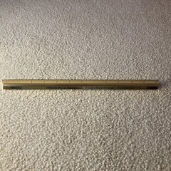Vintage 1986 Pipracil 12” Metal 3 Sided Ruler Drug Rep. Advertising Medical