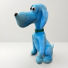 Rare Interceptor Plus Blue Plush Advertising Dog 14” Drug Rep Pharmaceutical