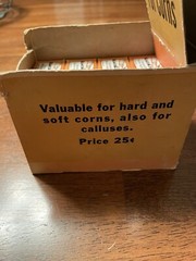 Vintage DeWitt’s For Corns 8 Medicine Bottles circa 20’s-30’s W/ Display Box