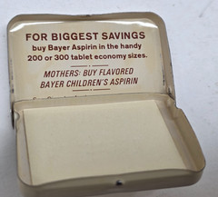 Vintage Anacin & Bayer Aspirin Pain Reliever Empty Mini Tin Containers Bundle