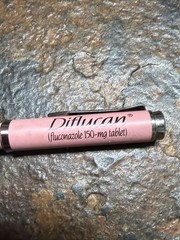 Pink Beauty Diflucan Metal PEN Drug Rep Pharmaceutical Promo Medical Advertising