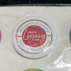 Plexus Pharma Promo Buttons Advertising 10 Year Anniversary 2018 6 Piece Set