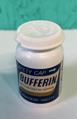 Bufferin Tablets Vintage Medicine Plastic Bottle-A4