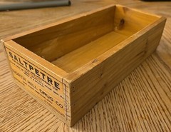 Vintage Wooden Apothecary Pharmacist Medicine Box Saltpetre Spokane Washington