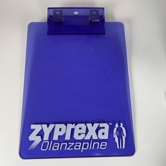 Zyprexa And Geodon Clip Boards Pharmaceutical Advertising