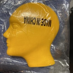 Vtg Paxil Pharma Drug Rep Sealed Promo Advertising Yellow Logo Stress Head Ball