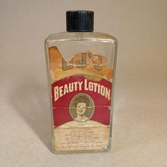 Vintage Bottle Cabinet Lot HK Mulford Johnson Baby Powder Beauty Lotion Oil