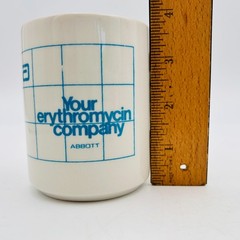 Abbott Labs Advertising Mug Your Erythromycen Company Drug Antibiotic Ceramic
