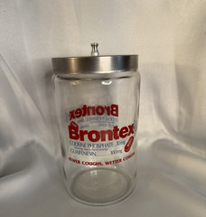 Brontex Advertisement Apothecary Jar Canister