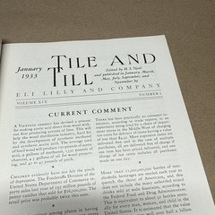 Tile And Till Magazine Eli Lilly And Company January 1933 Indianapolis Indiana