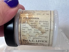 Drug Store Lot Livicks’s Vapor Ointment Penicillin Potassium & Empty Pill Box