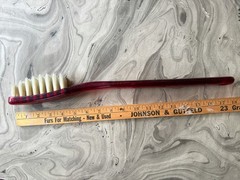 LARGE 19950s VINTAGE PROMO DR WEST’S GERM FIGHTER TOOTHBRUSH ADVERTISING 17 1/2″