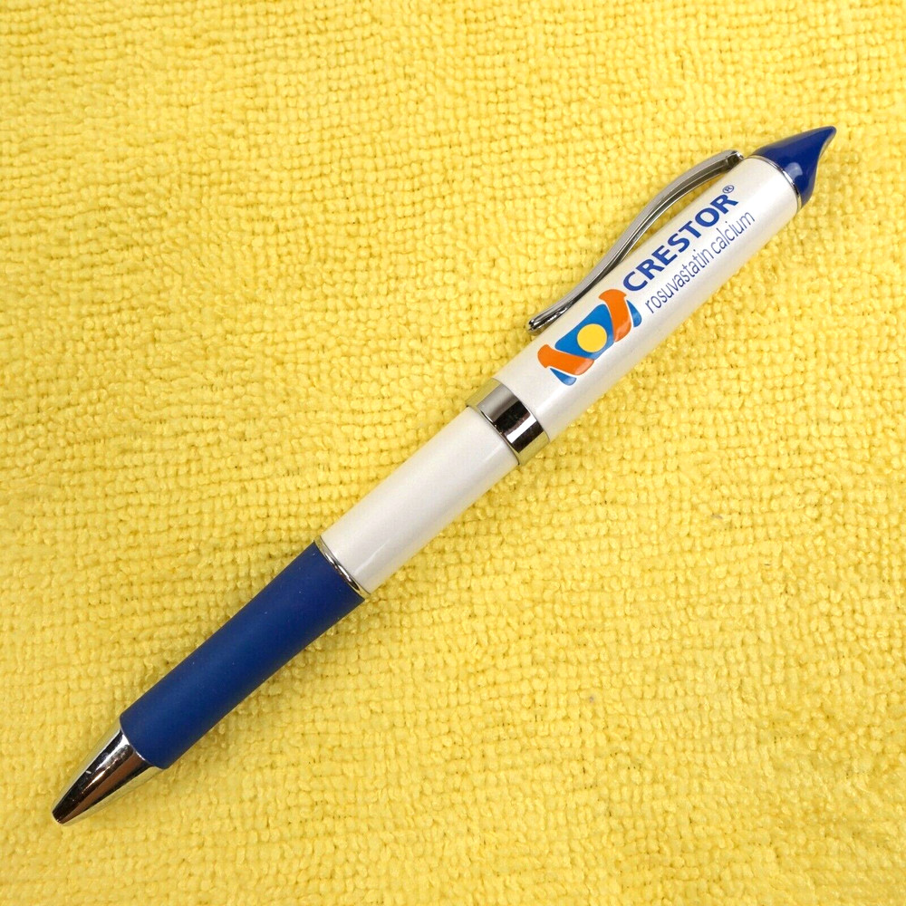 Crestor Drug Rep Pen Pharmaceutical Promotional Advertising Promo Pharma Blue