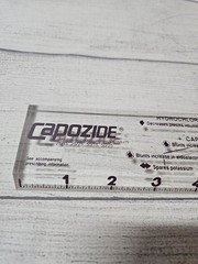 Vintage CAPOZIDE Pharmaceutical Promotional Ruler – Acrylic – 1990s – RARE!