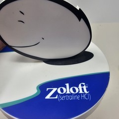 Zoloft Photo Clip Stand Promotional Promo Pharmaceutical Marketing Pfizer 2003