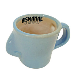 Vtg Hismanal Astemizole Pharma Promo Ceramic Nose Mug Blue Allergy Collectible