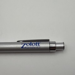 ZOLOFT Silver Medical Drug Rep Pharmaceutical Pen Heavy Metal – Tested & Works