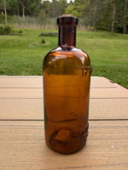 Hymosa Medicine Bottle Walker Pharmacal Company St. Louis Brown Glass Amber