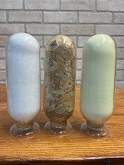 Vintage Rexall Drug Store Apothecary Show Globe Pharmacy Bottle Set (3) Display