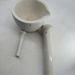Coors USA 4 Lrg Porcelain Mortar/Pestle Medicine bowl Pharmacy Science Lab solid