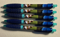 Lot of 5 BENICAR HCT Drug Rep Pharmaceutical Clip PEN White Blue Promo Gift