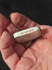 Old Advertising Medicine Tin Reed’s Aspirin Reed Products Highland Illinois