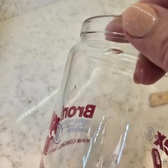 Pharmaceutical Advertising Glass Apothecary Jar Drug Rep Brontex Codeine Sched 3