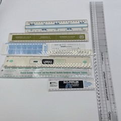 Lot Vintage Pharmaceutical Drug Rep Pharmacy Advertising Rulers Cardiology