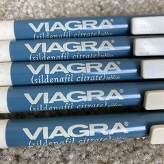 Viagra Pens Lot of 5 Pfizer Pharmaceutical Drug Rep Promo Plastic Click NEW