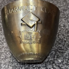 Vintage Schering Corp Pharmacy Class 1987 Secundum Artem Mortar and Pestle